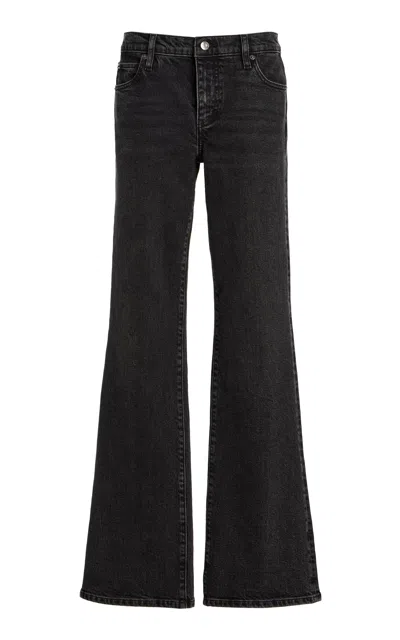 Frame The Rodeo Mid-rise Flared Jeans In Blue
