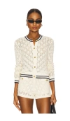 Frame The Rookie Cardigan In White
