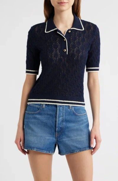 Frame The Rookie Short Sleeve Sweater Polo