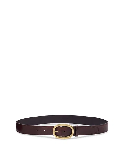 Frame The Round Buckle Belt In Brown