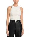 Frame The Ruched Tank In White