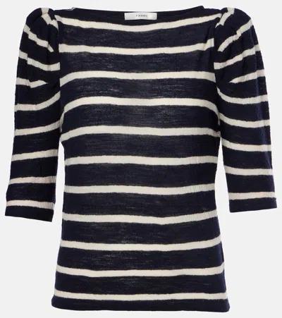 FRAME THE RUCHED VIRGIN WOOL TOP