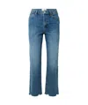 Frame Le Crop Mini Boot Jeans In Blue
