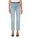 Frame The Ruler Crop Jeans In Dolly In Blue