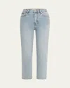 Frame The Ruler Crop Jeans In Pink