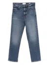 Frame The Ruler Cropped Jeans In Blue
