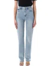 Frame The Ruler Crop Jeans In Dolly In Dolly Light Blue