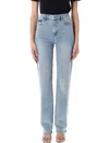 Frame The Ruler Crop Jeans In Dolly In Dolly Light Blue