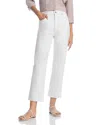 Frame The Ruler High Waist Crop Straight Leg Jeans In Au Natural Clean