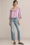 Frame The Hang High Waist Ankle Straight Leg Jeans In Blue