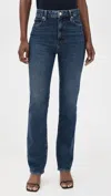 Frame The Ruler High Rise Slim Straight Jeans In Archie In Multi