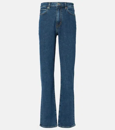 FRAME THE RULER HIGH-RISE STRAIGHT JEANS