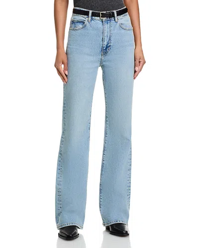 Frame The Ruler High Rise Straight Jeans In Written