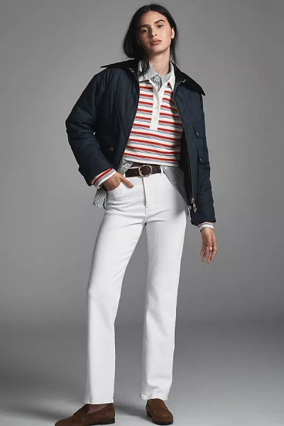 Frame The Ruler High-rise Straight-leg Jeans In White