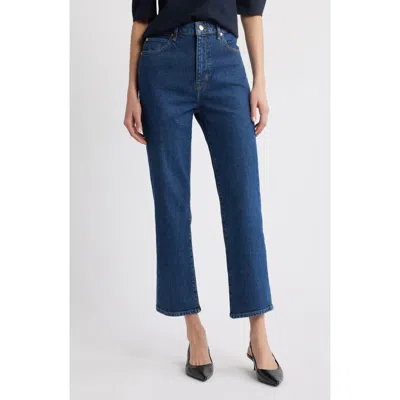 FRAME FRAME THE RULER HIGH WAIST ANKLE STRAIGHT LEG JEANS