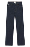 Frame The Ruler High Waist Straight Leg Jeans In Blue