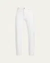 Frame Ali High Waist Cigarette Crop Skinny Jeans In Au Natural Clean