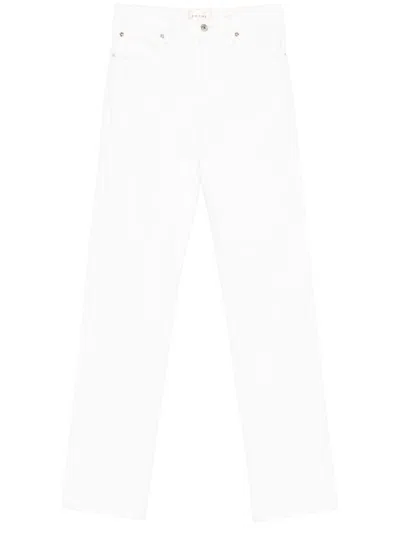 Frame The Ruler Straight-leg Jeans In Red