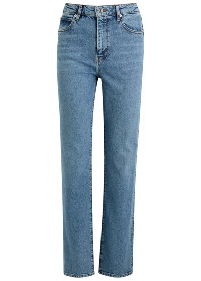 Frame The Ruler Straight-leg Jeans In Purple