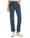 Frame Denim The Ruler Written Crop Jean In Blue