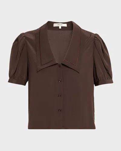 Frame The Sailor Blouse In Brown