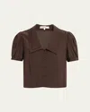 Frame The Sailor Blouse In Brown