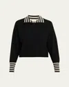 Frame The Sailor Pullover Sweater In Multi