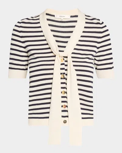 FRAME THE SAILOR TIE CARDIGAN