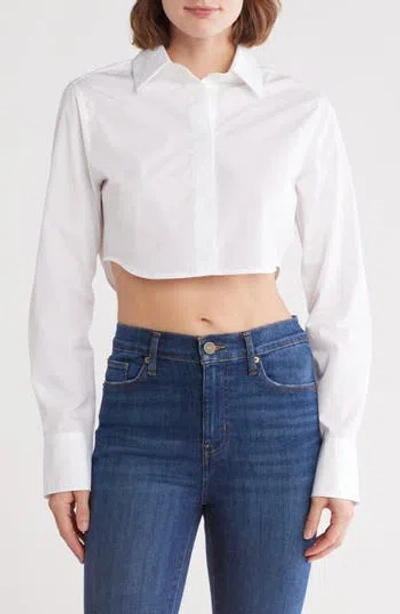 Frame The Saturday Crop Long Sleeve Shirt