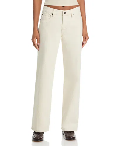 Frame The Saturday Low Rise Straight Jeans In Shell In Neutral