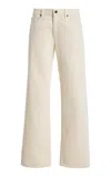 Frame The Saturday Rigid Low-rise Straight-leg Jeans In Neutral