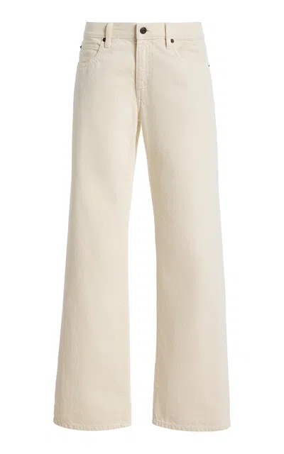 Frame The Saturday Rigid Low-rise Straight-leg Jeans In Neutral
