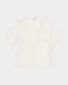 Frame The Scallop Sailor Blouse In White