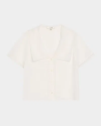Frame The Scallop Sailor Blouse In White