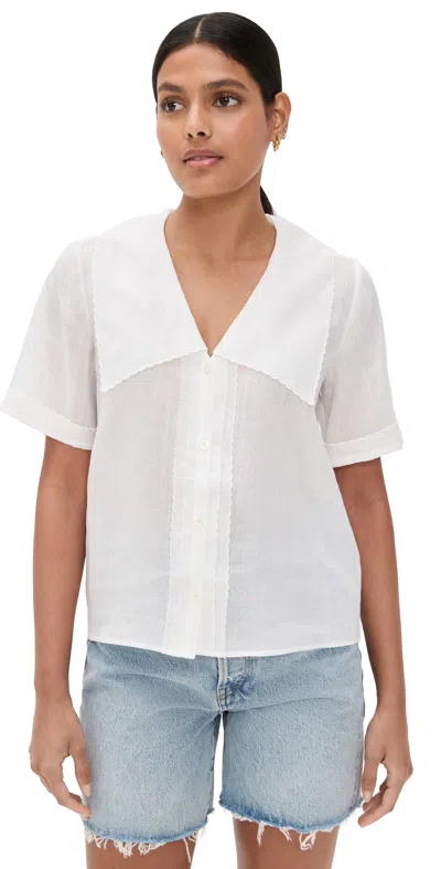 Frame The Scallop Sailor Blouse White