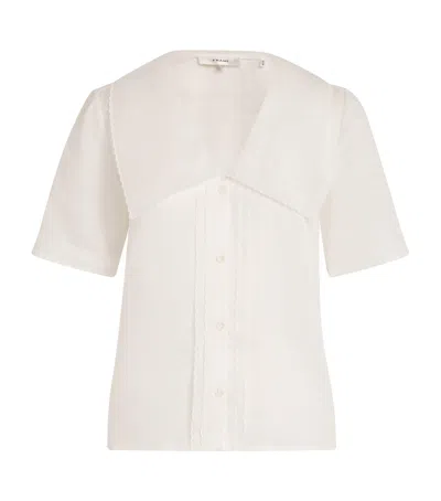 Frame The Scallop Sailor Blouse In White