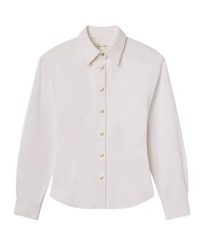 Frame The Sculpted Shirt In White
