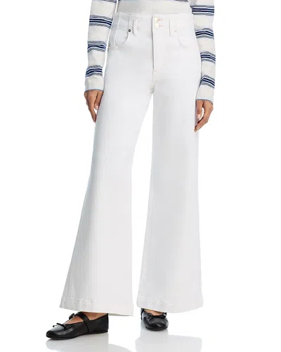 FRAME THE SEAMED HIGH RISE WIDE LEG JEANS IN AU NATURAL CLEAN