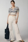 Frame The Seamed Wide Leg Trouser Jeans In White