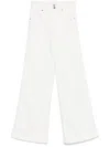 Frame The Seamed Wide Leg Trouser Jeans In Neutrals