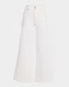 Frame The Seamed Wide Leg Trouser Jeans In Au Natural Clean