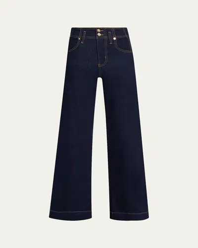 Frame The Seamed Wide Trouser Jeans In Rinse
