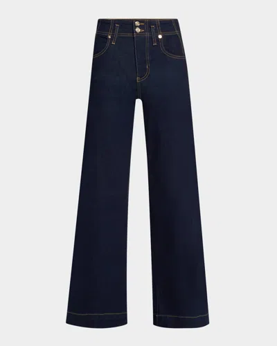 FRAME THE SEAMED WIDE TROUSER JEANS