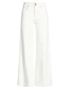 Frame High Rise Le Palazzo Crop Jean In Au Natural Clean Raw After In White