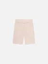 Frame Womens Azalea Multi The Seersucker Striped Stretch-woven Shorts In Black