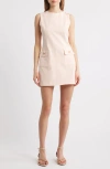 Frame The Seersucker Sleeveless Minidress In Azalea Multi
