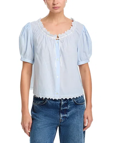 Frame The Serene Top In Blue