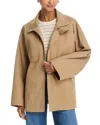 Frame The Short Field Trench Coat In Brown