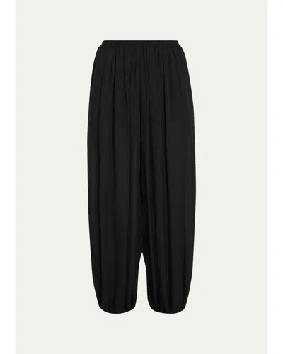 Frame The Silk Balloon Pants In Black