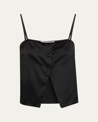 FRAME THE SILK BUTTON CAMI TOP